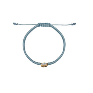 دستبند ماشین مینایی ظریف و بافت آبی آسمانی