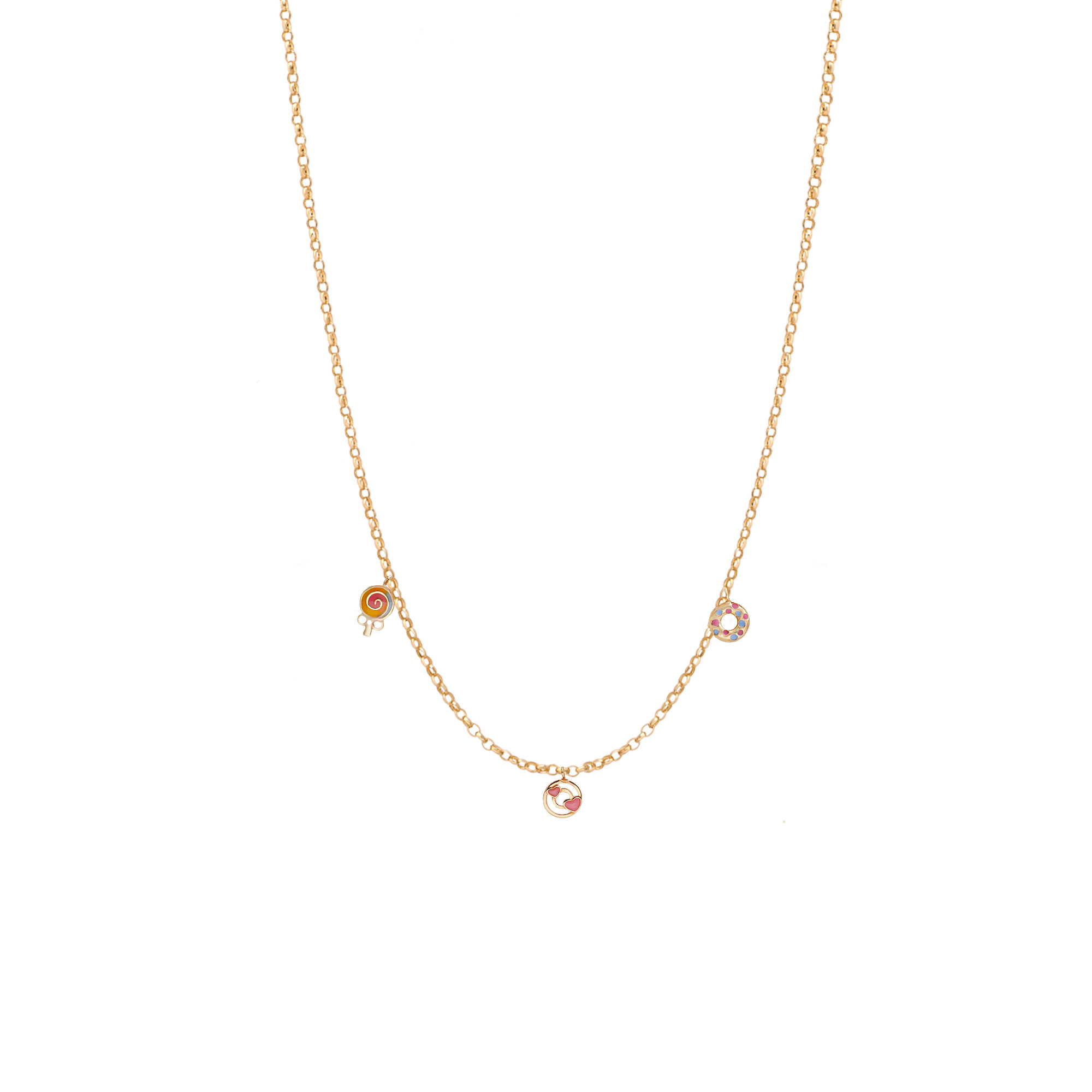 گردنبند رولو ظریف و قنادی بچه گانه